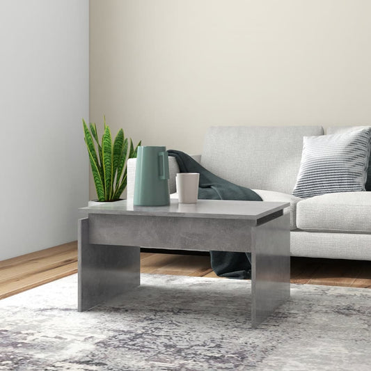 Sohvapöytä betoninharmaa 68x50x38 cm lastulevy - Sisustajankoti.fi