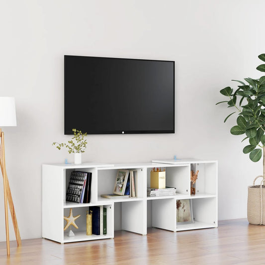 TV-taso valkoinen 104x30x52 cm lastulevy - Sisustajankoti.fi