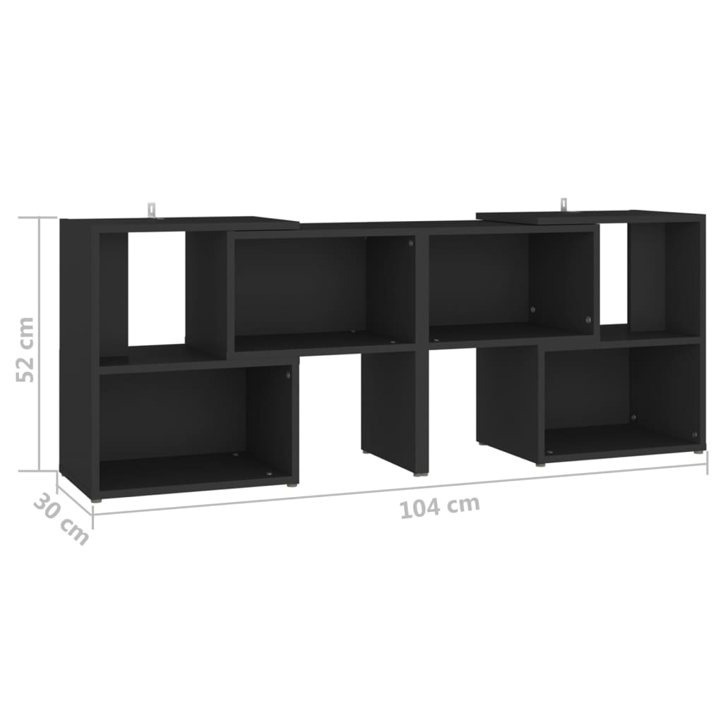 TV-taso musta 104x30x52 cm lastulevy - Sisustajankoti.fi