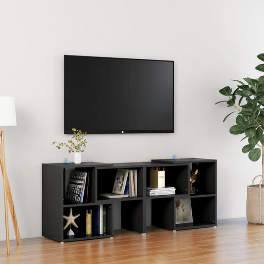 TV-taso musta 104x30x52 cm lastulevy - Sisustajankoti.fi
