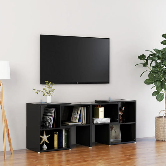 TV-taso korkeakiilto musta 104x30x52 cm lastulevy - Sisustajankoti.fi