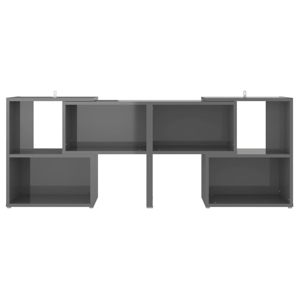 TV-taso korkeakiilto korkeakiilto harmaa 104x30x52 cm lastulevy - Sisustajankoti.fi