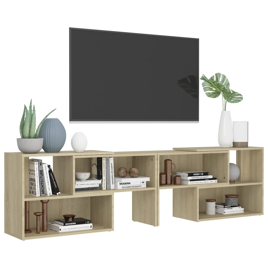 TV-taso Sonoma-tammi 149x30x52 cm lastulevy - Sisustajankoti.fi