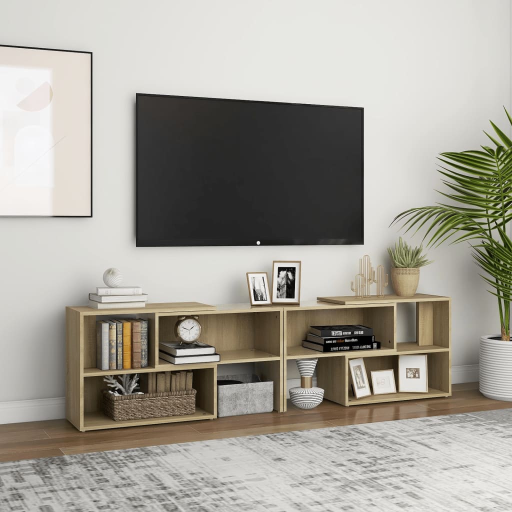 TV-taso Sonoma-tammi 149x30x52 cm lastulevy - Sisustajankoti.fi