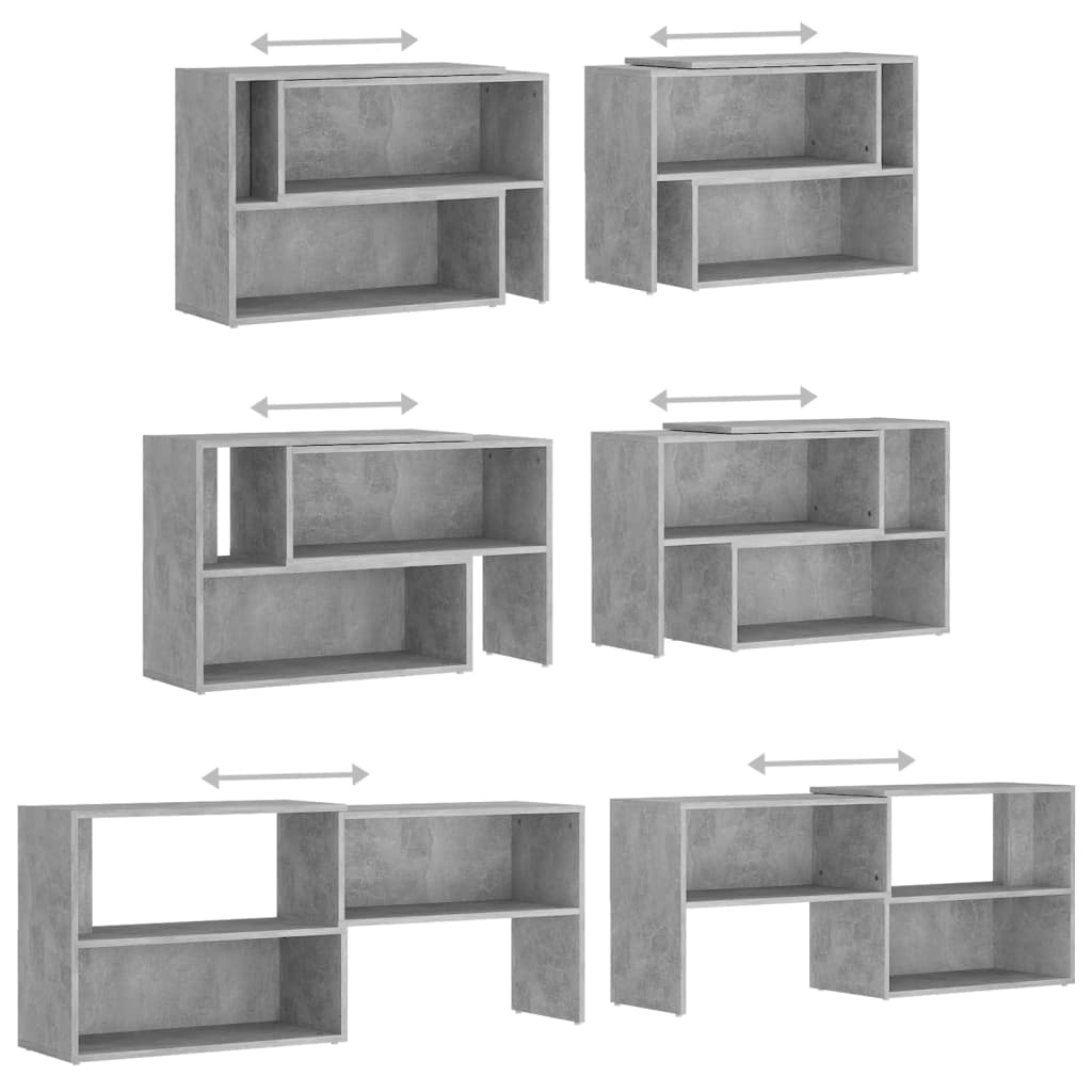 TV-taso betoninharmaa 149x30x52 cm lastulevy - Sisustajankoti.fi