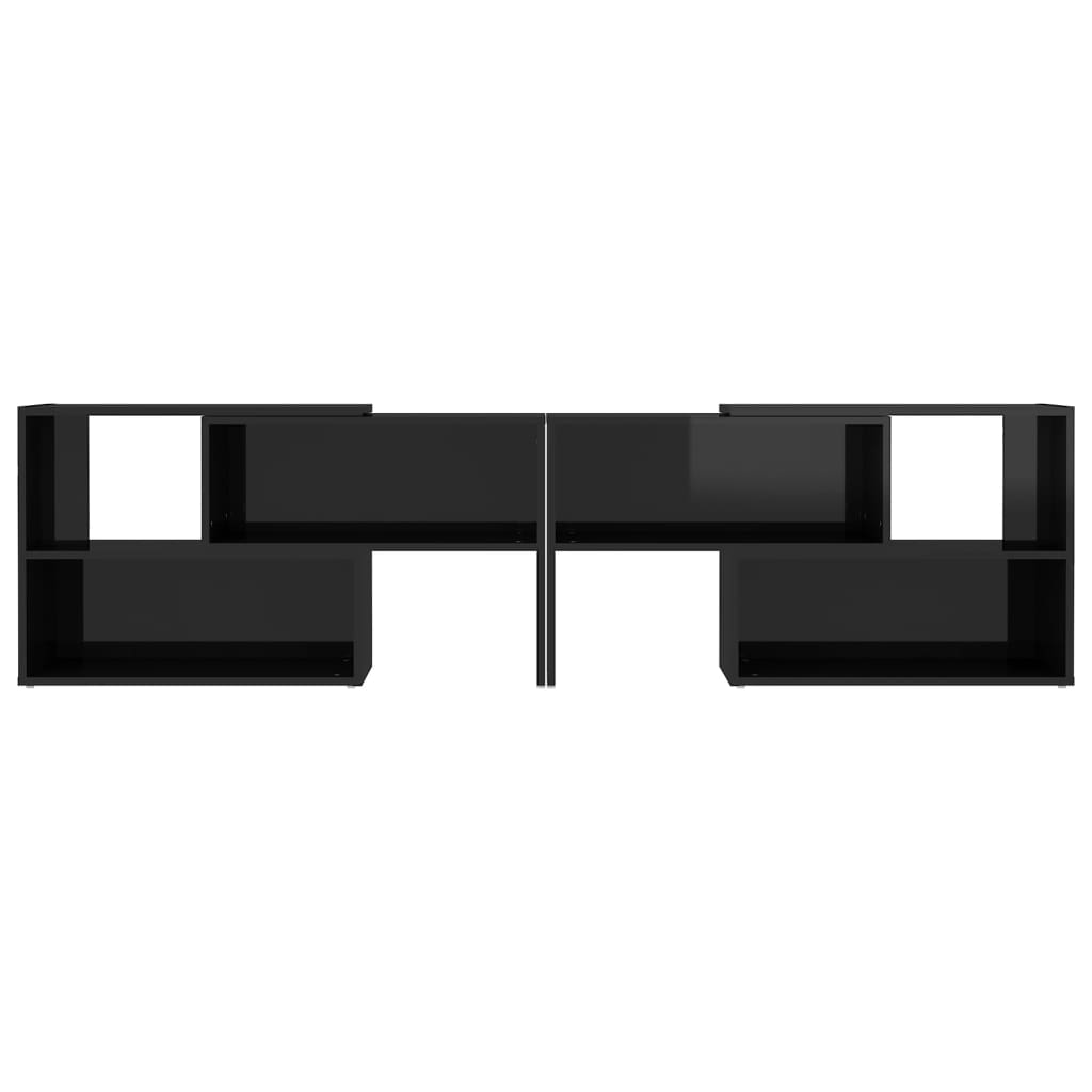 TV-taso korkeakiilto musta 149x30x52 cm lastulevy - Sisustajankoti.fi