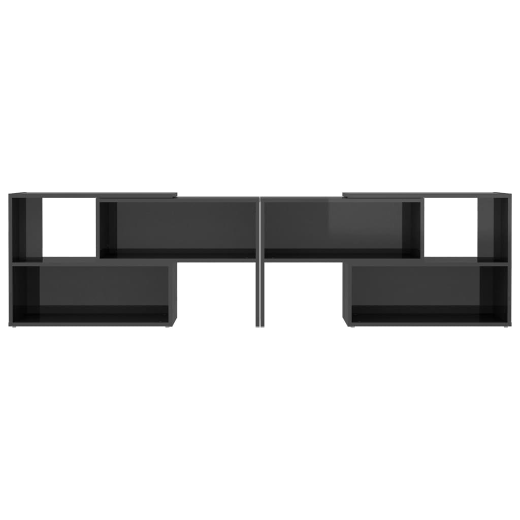 TV-taso korkeakiilto harmaa 149x30x52 cm lastulevy - Sisustajankoti.fi