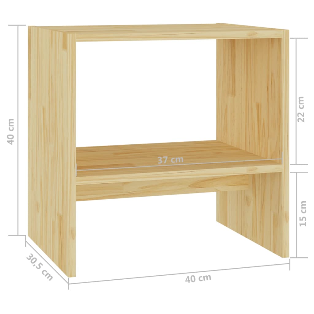 Yöpöydät 2 kpl 40x30,5x40 cm täysi mänty - Sisustajankoti.fi