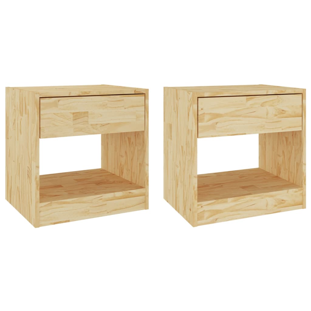 Yöpöydät 2 kpl 40x31x40 cm täysi mänty - Sisustajankoti.fi