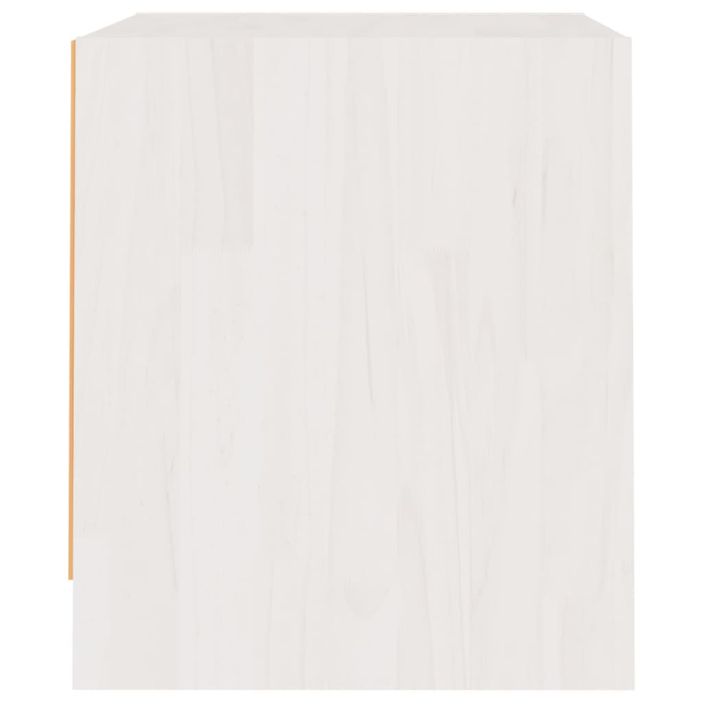 Yöpöydät 2 kpl valkoinen 40x30,5x35,5 cm täysi mänty - Sisustajankoti.fi