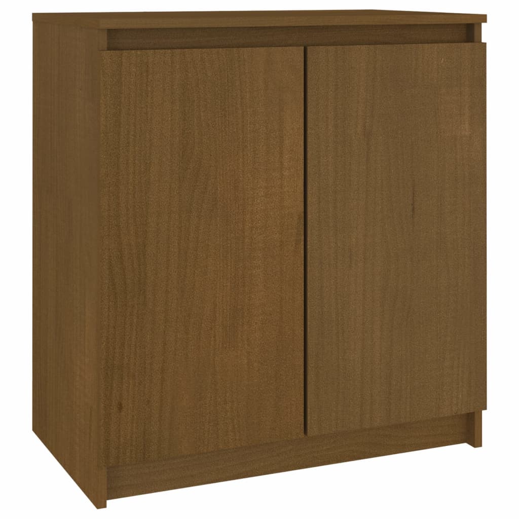 Sivukaappi hunajanruskea 60x36x65 cm täysi mänty - Sisustajankoti.fi