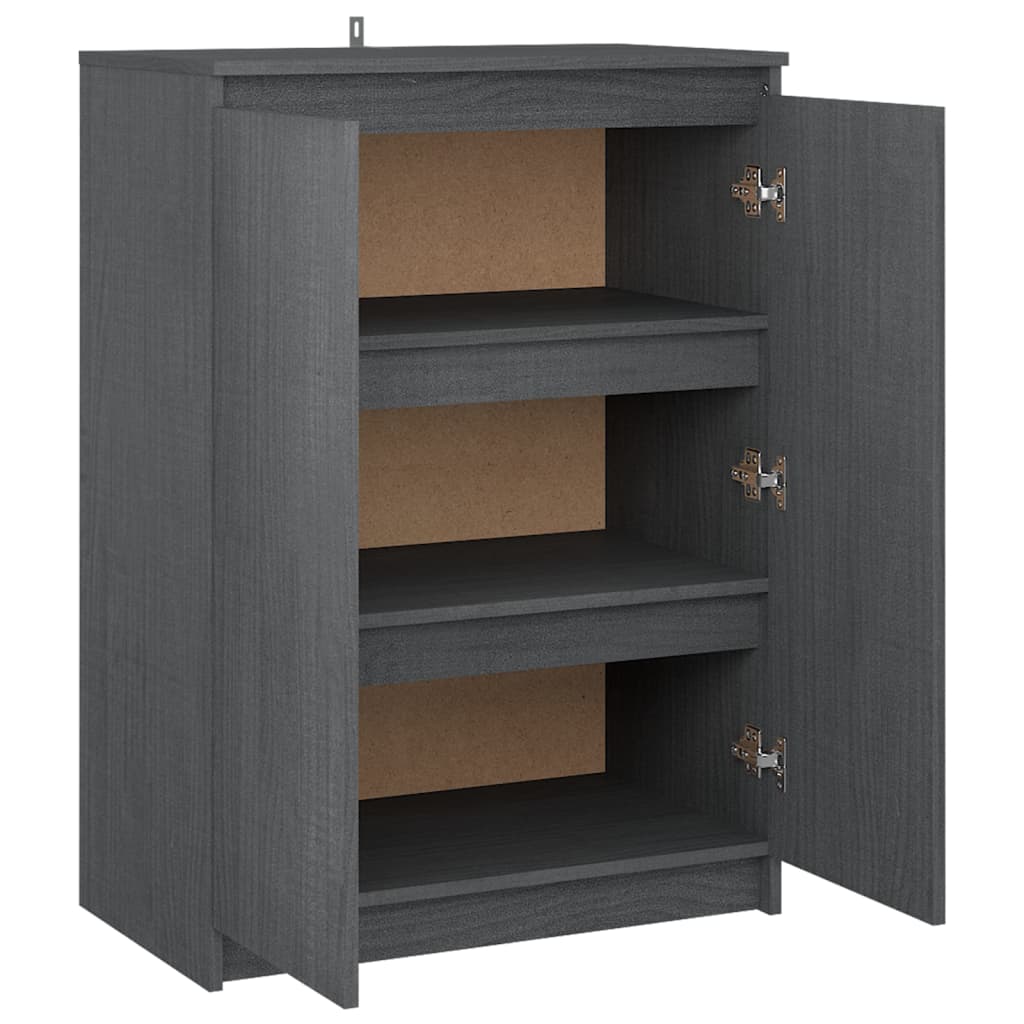 Senkki harmaa 60x36x84 cm täysi mänty - Sisustajankoti.fi