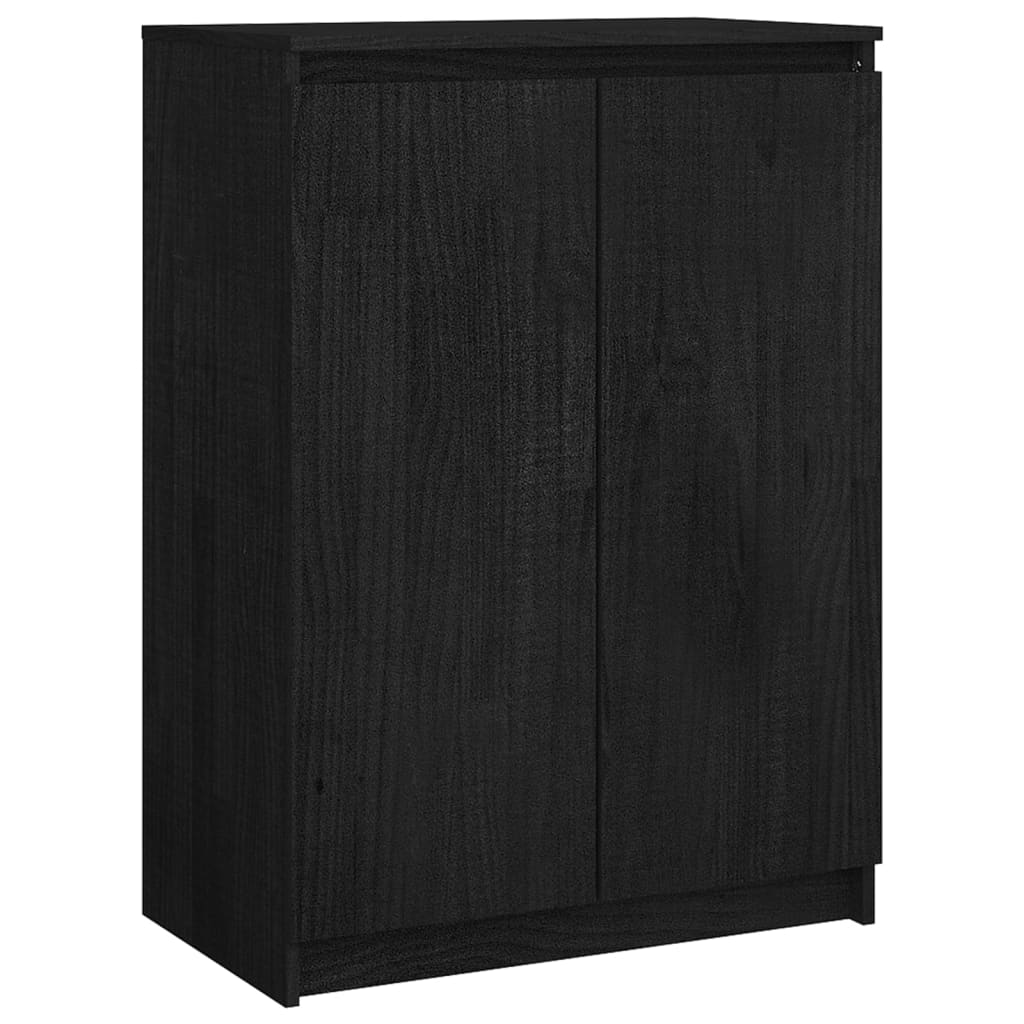 Senkki musta 60x36x84 cm täysi mänty - Sisustajankoti.fi