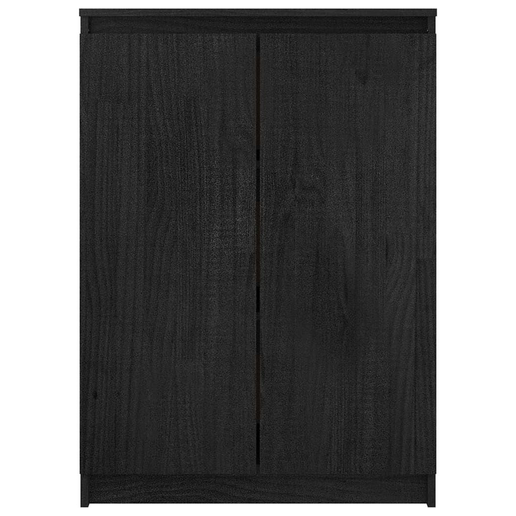 Senkki musta 60x36x84 cm täysi mänty - Sisustajankoti.fi