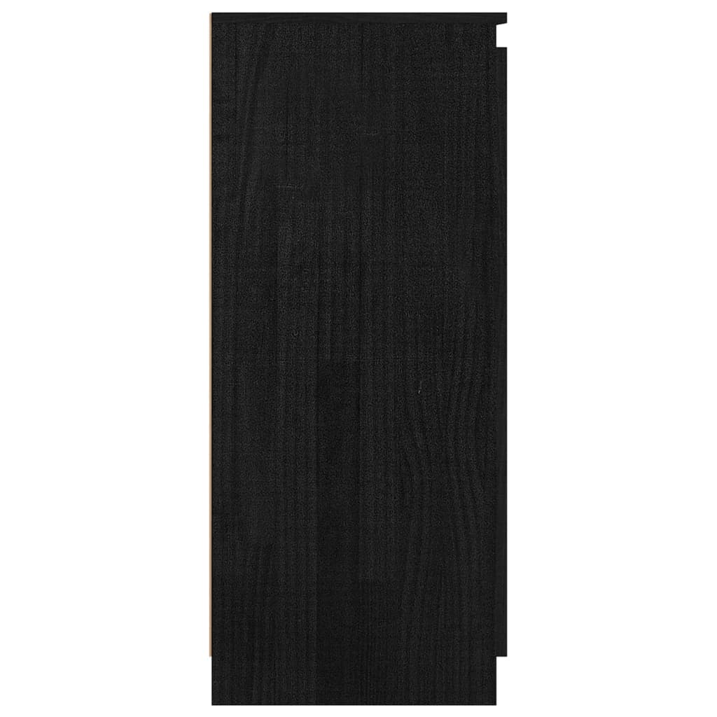 Senkki musta 60x36x84 cm täysi mänty - Sisustajankoti.fi