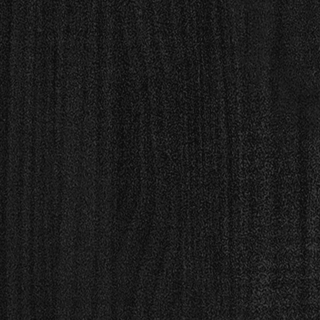 Kirjahylly/tilanjakaja musta 40x30x135,5 cm täysi mänty - Sisustajankoti.fi