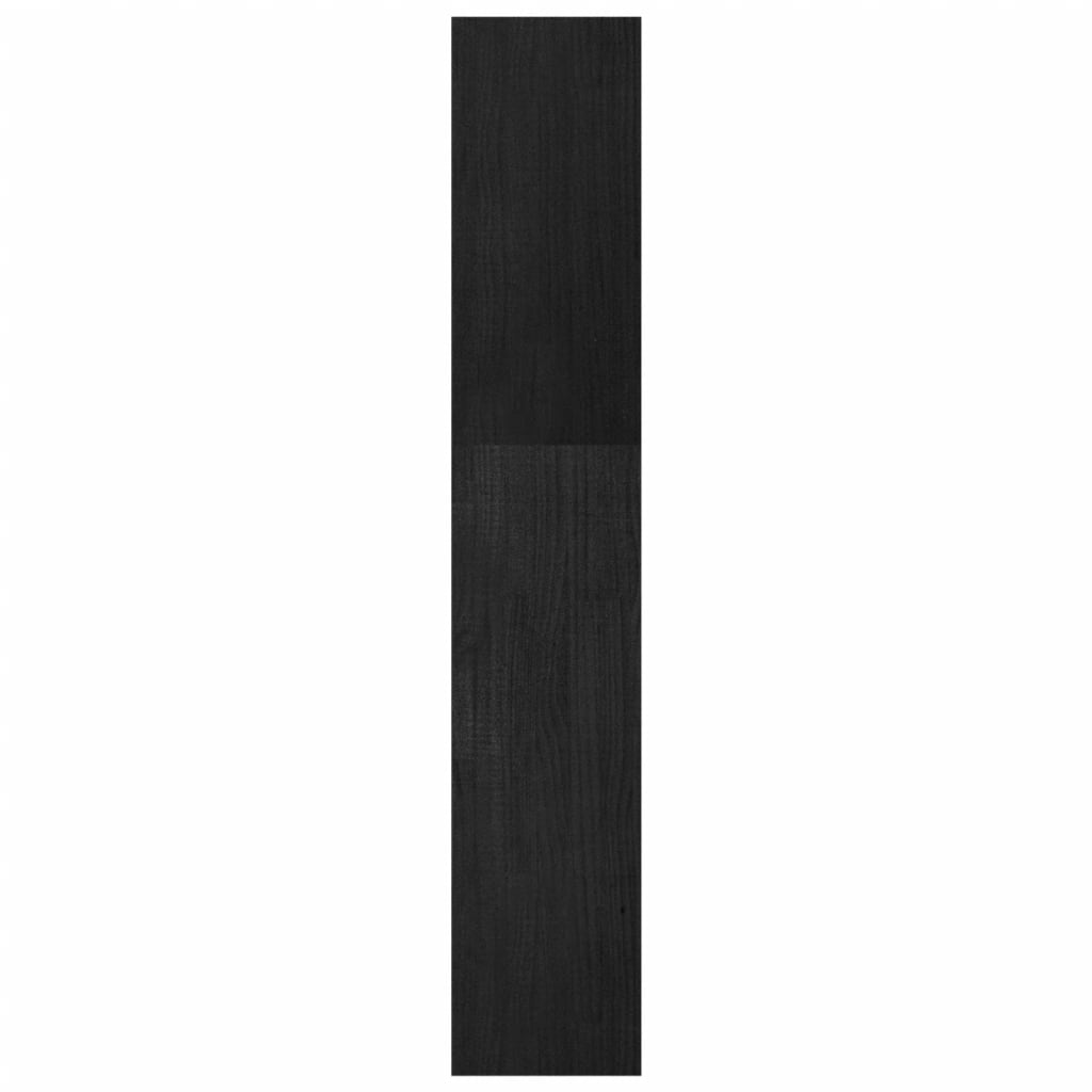Kirjahylly/tilanjakaja musta 40x30x167,5 cm täysi mänty - Sisustajankoti.fi