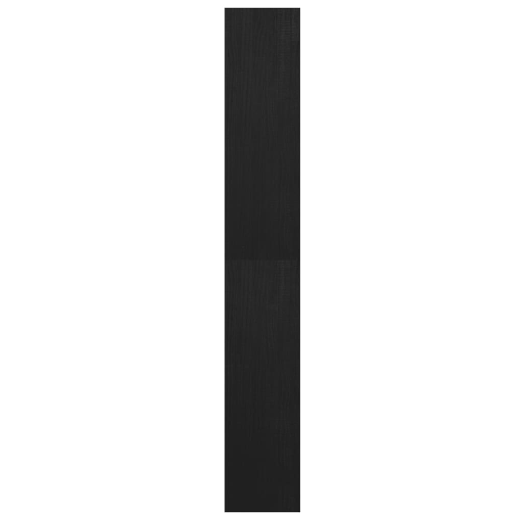 Kirjahylly/tilanjakaja musta 40x30x199 cm täysi mänty - Sisustajankoti.fi