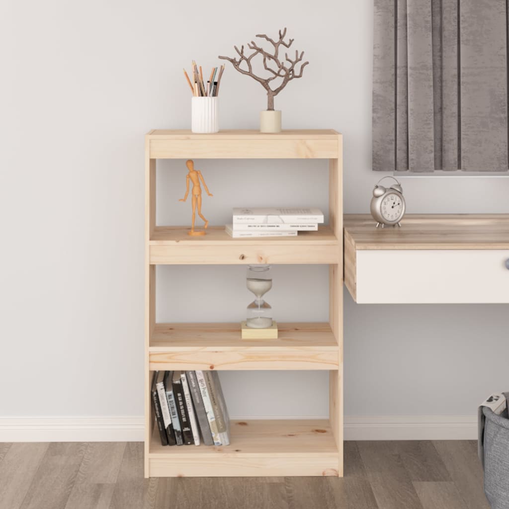 Kirjahylly/tilanjakaja 60x30x103,5 cm täysi mänty - Sisustajankoti.fi