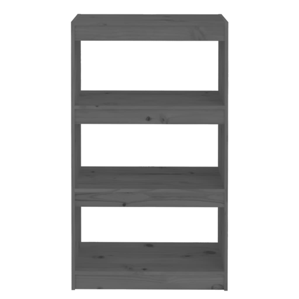Kirjahylly/tilanjakaja harmaa 60x30x103,5 cm täysi mänty - Sisustajankoti.fi