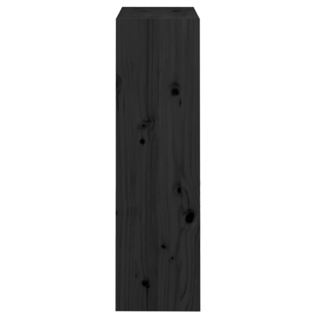 Kirjahylly/tilanjakaja musta 60x30x103,5 cm täysi mänty - Sisustajankoti.fi