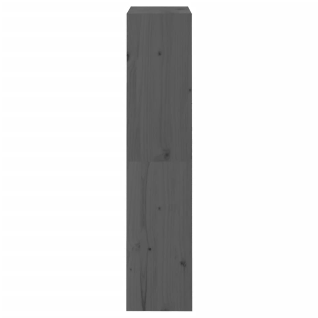 Kirjahylly/tilanjakaja harmaa 60x30x135,5 cm täysi mänty - Sisustajankoti.fi