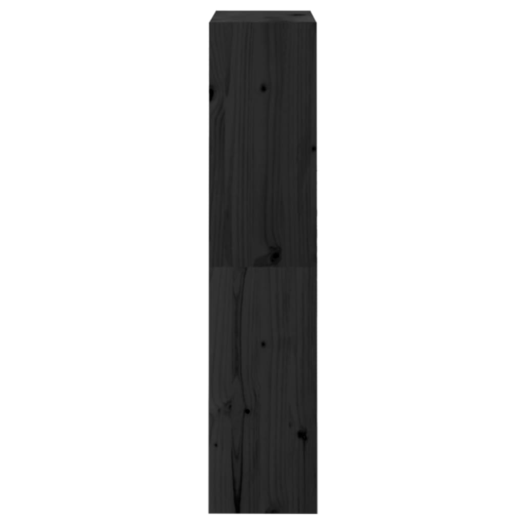 Kirjahylly/tilanjakaja musta 60x30x135,5 cm täysi mänty - Sisustajankoti.fi