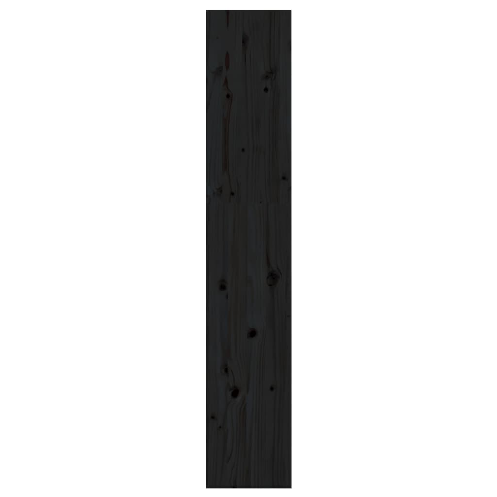 Kirjahylly/tilanjakaja musta 60x30x167,5 cm täysi mänty - Sisustajankoti.fi