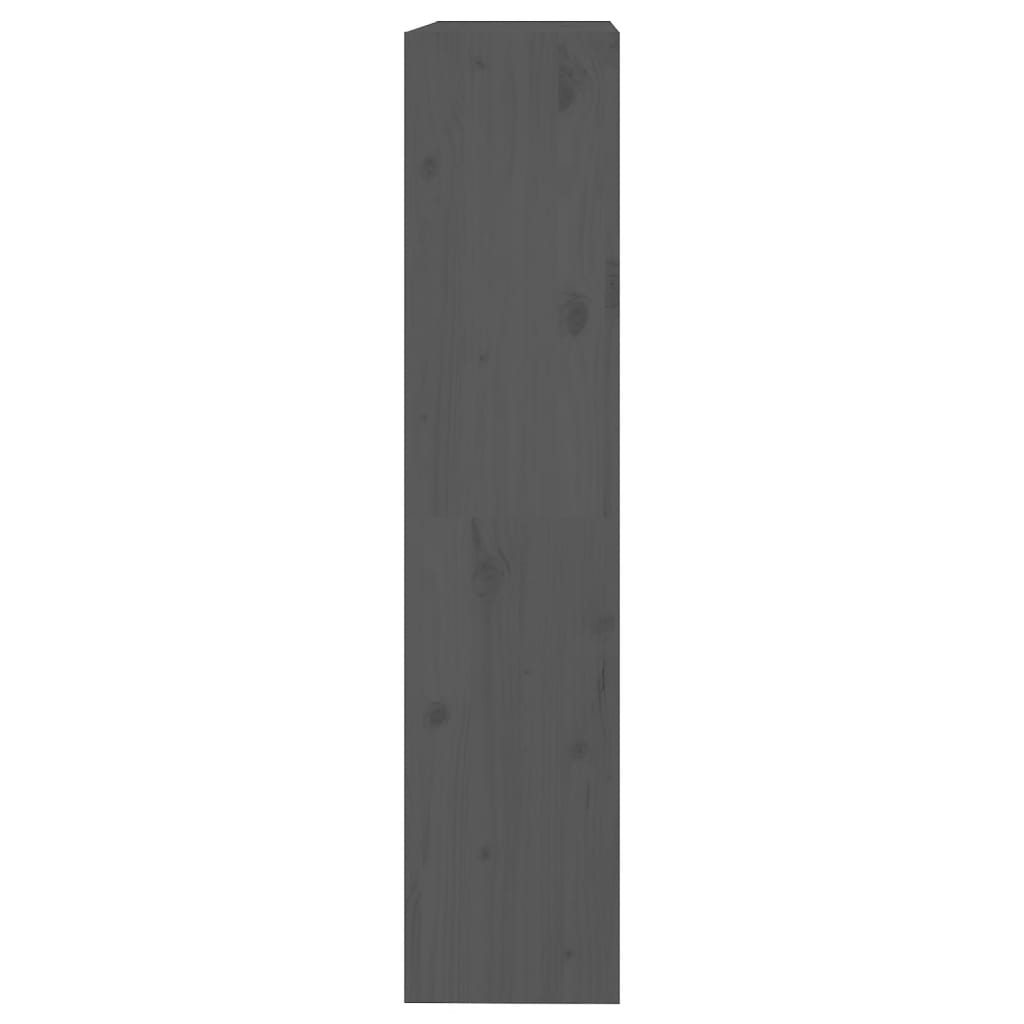 Kirjahylly/tilanjakaja harmaa 80x30x135,5 cm täysi mänty - Sisustajankoti.fi