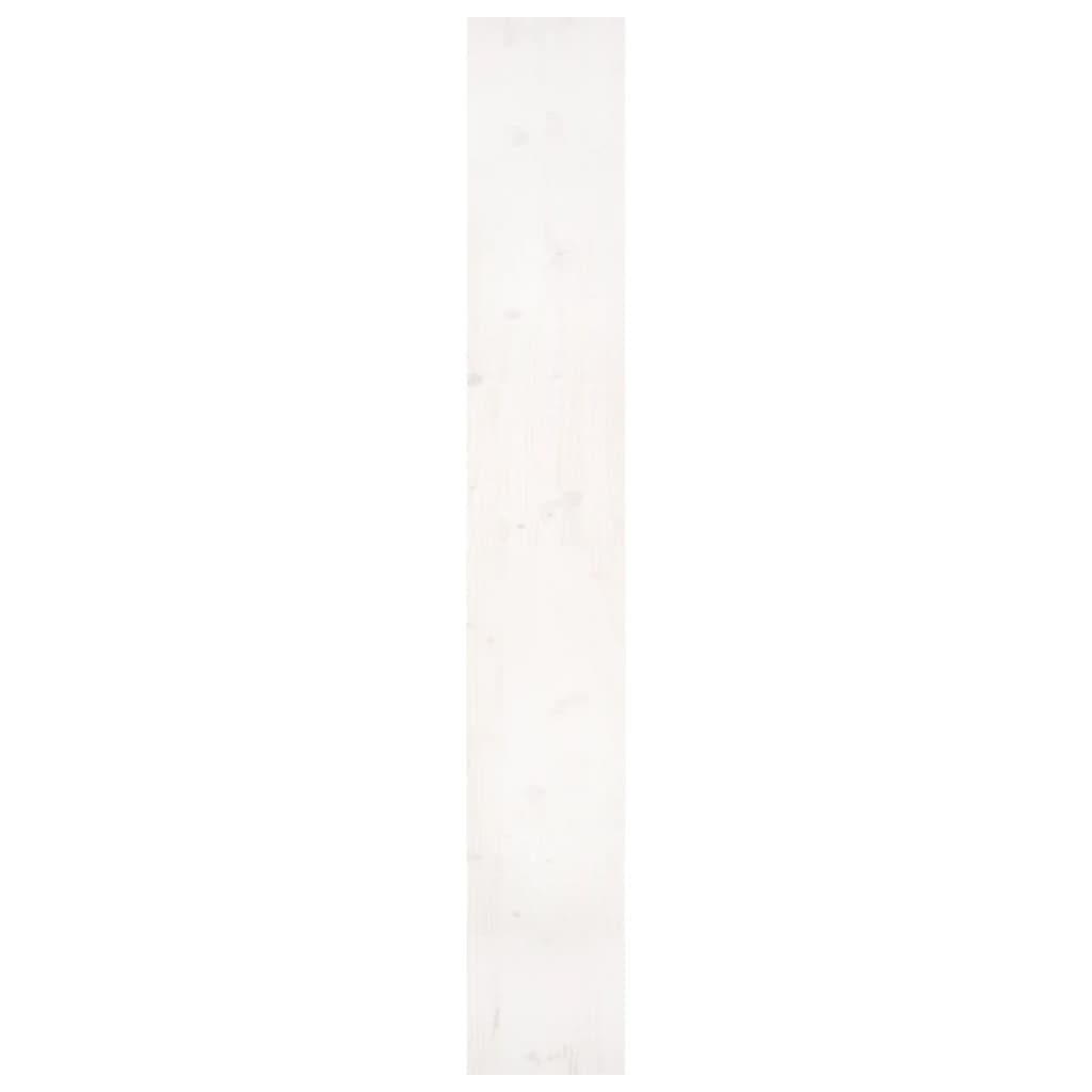 Kirjahylly/tilanjakaja valkoinen 80x30x199,5 cm täysi mänty - Sisustajankoti.fi