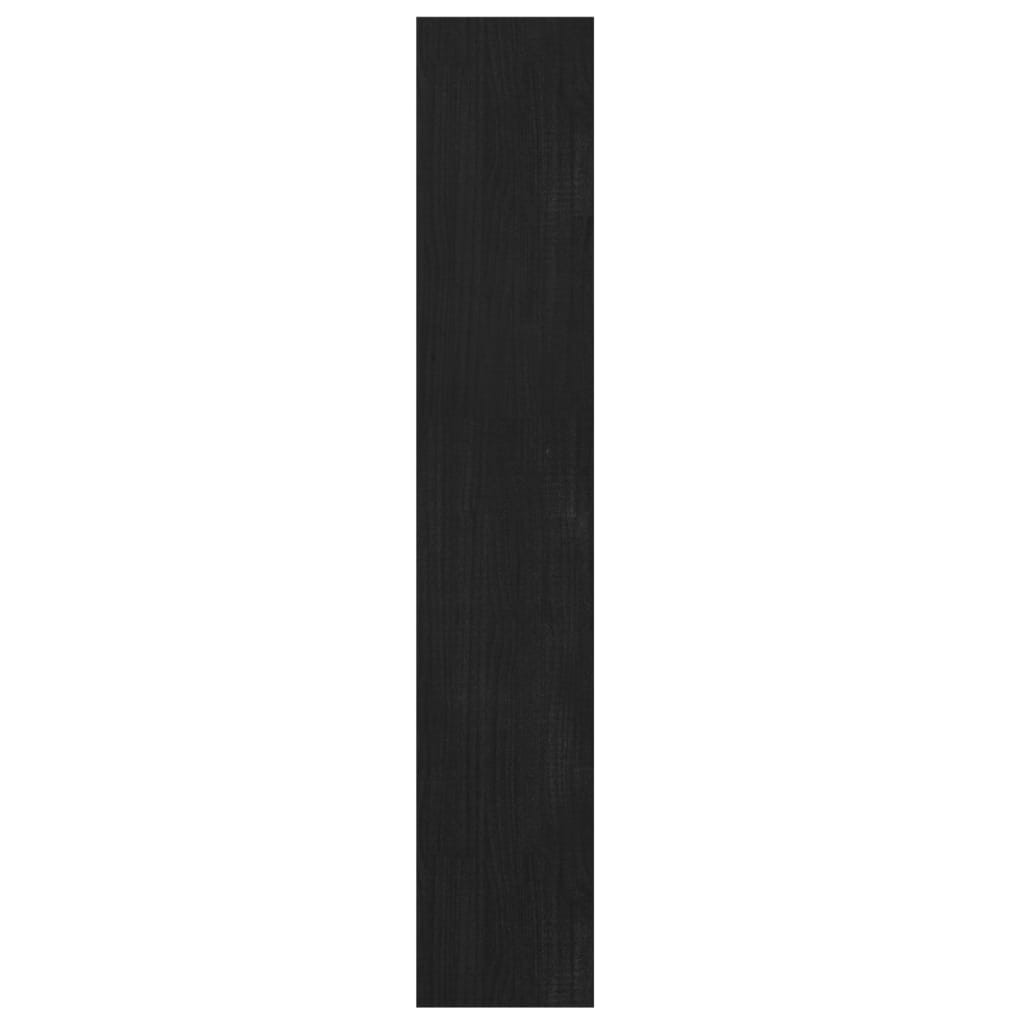 Kirjahylly/tilanjakaja musta 100x30x167,5 cm täysi mänty - Sisustajankoti.fi