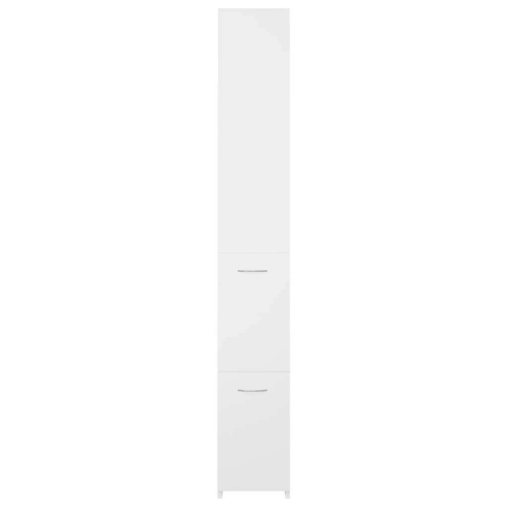 Kylpyhuonekaappi valkoinen 25x25x170 cm lastulevy - Sisustajankoti.fi