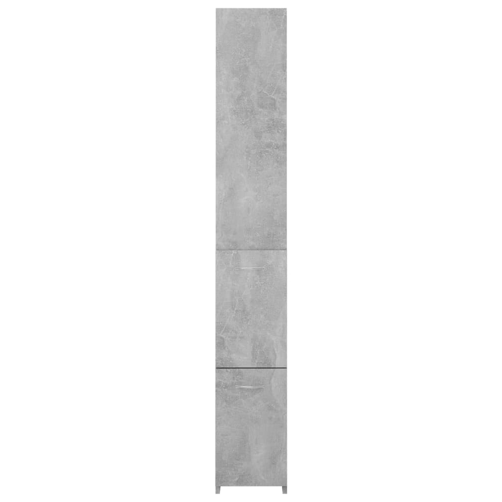 Kylpyhuonekaappi betoninharmaa 25x25x170 cm lastulevy - Sisustajankoti.fi