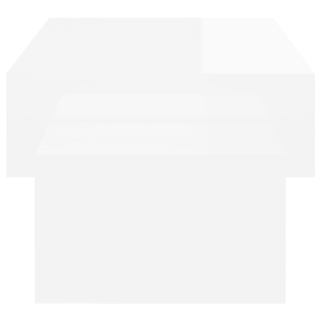 Sohvapöytä korkeakiilto valkoinen 105x55x32 cm lastulevy - Sisustajankoti.fi