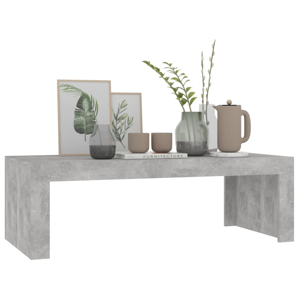 Sohvapöytä betoninharmaa 110x50x35 cm lastulevy - Sisustajankoti.fi