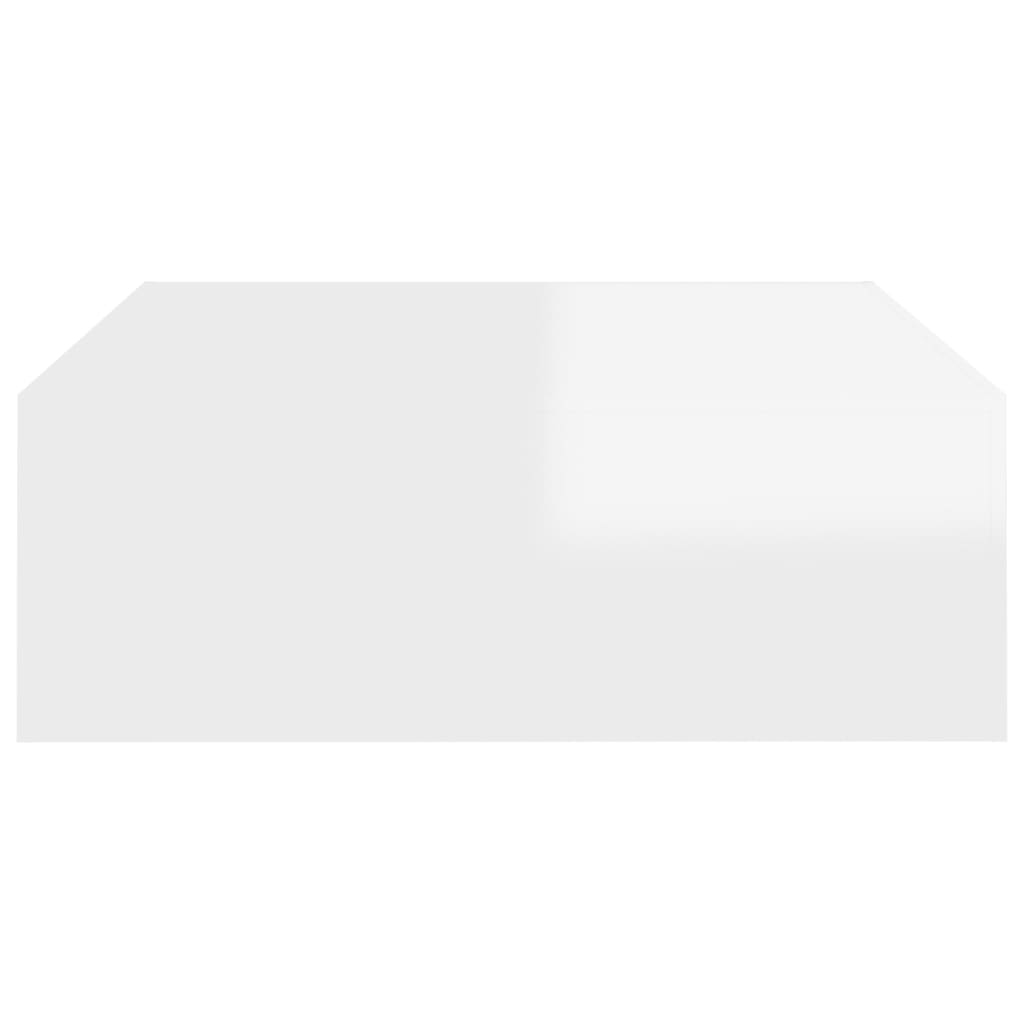 Sohvapöytä korkeakiilto valkoinen 100x100x35 cm lastulevy - Sisustajankoti.fi