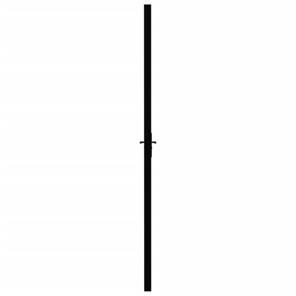 Sisäovi ESG-lasi ja alumiini 93x201,5 cm musta - Sisustajankoti.fi