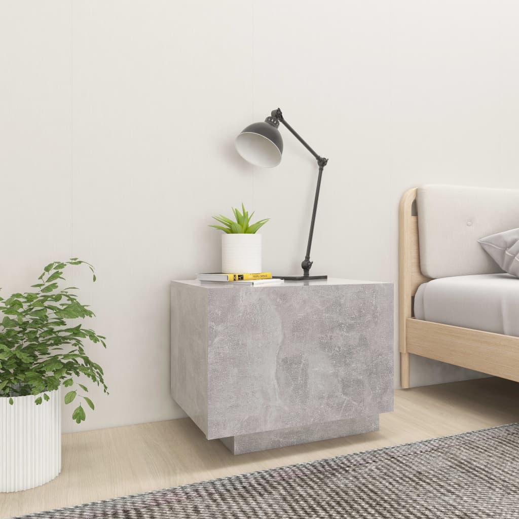 Yöpöytä betoninharmaa 100x35x40 cm lastulevy - Sisustajankoti.fi