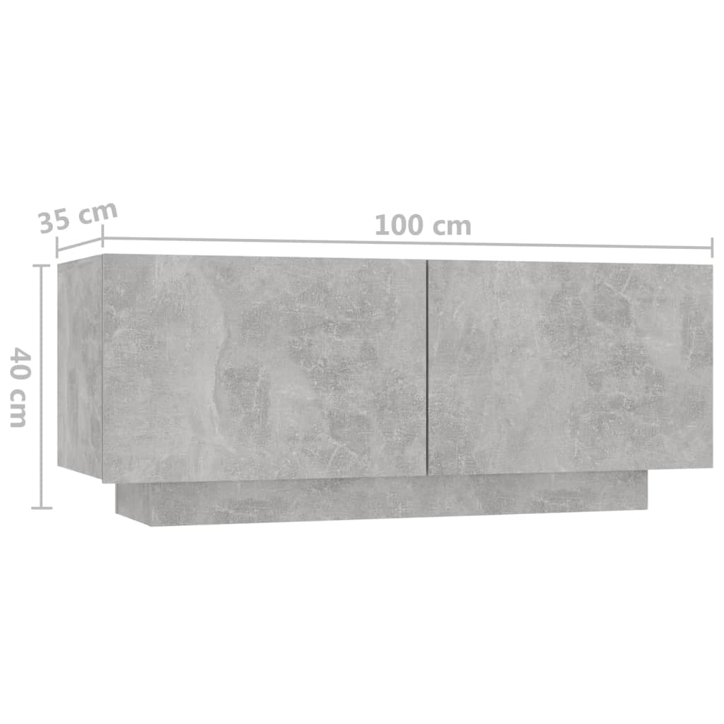 Yöpöytä betoninharmaa 100x35x40 cm lastulevy - Sisustajankoti.fi