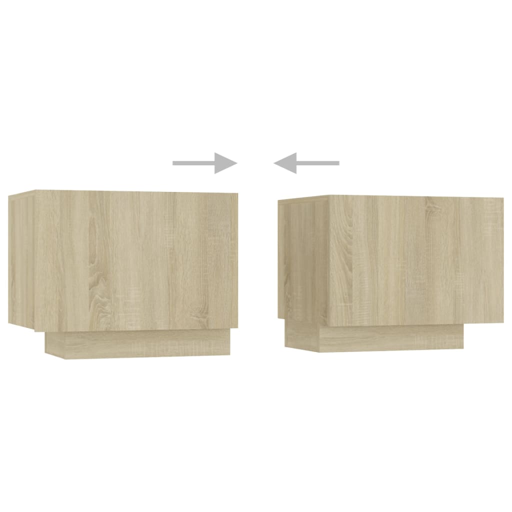TV-taso LED-valoilla Sonoma-tammi 180x35x40 cm - Sisustajankoti.fi