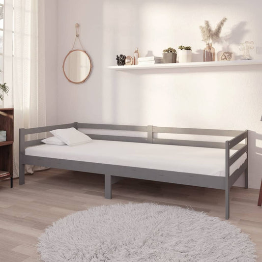 Päivävuode harmaa täysi mänty 90x200 cm - Sisustajankoti.fi