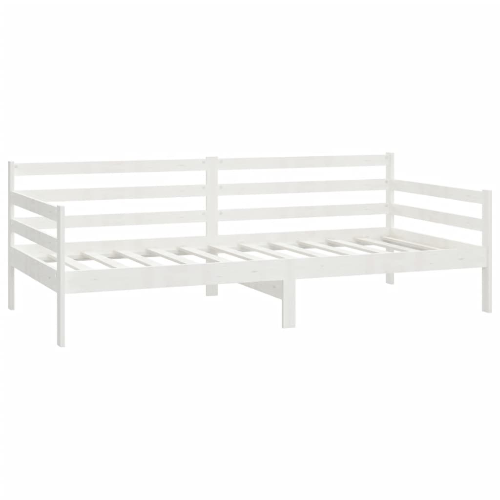 Päivävuode valkoinen täysi mänty 90x200 cm - Sisustajankoti.fi