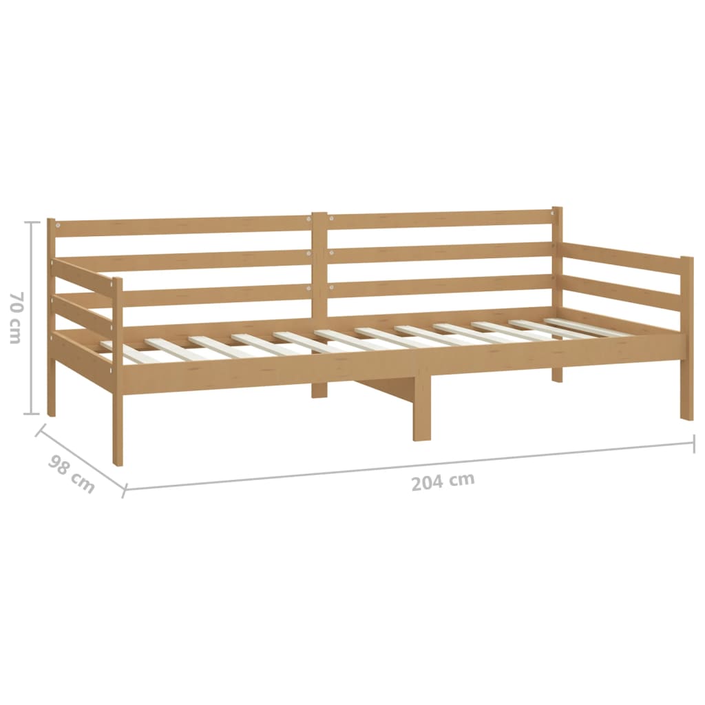 Päivävuode hunajanruskea täysi mänty 90x200 cm - Sisustajankoti.fi
