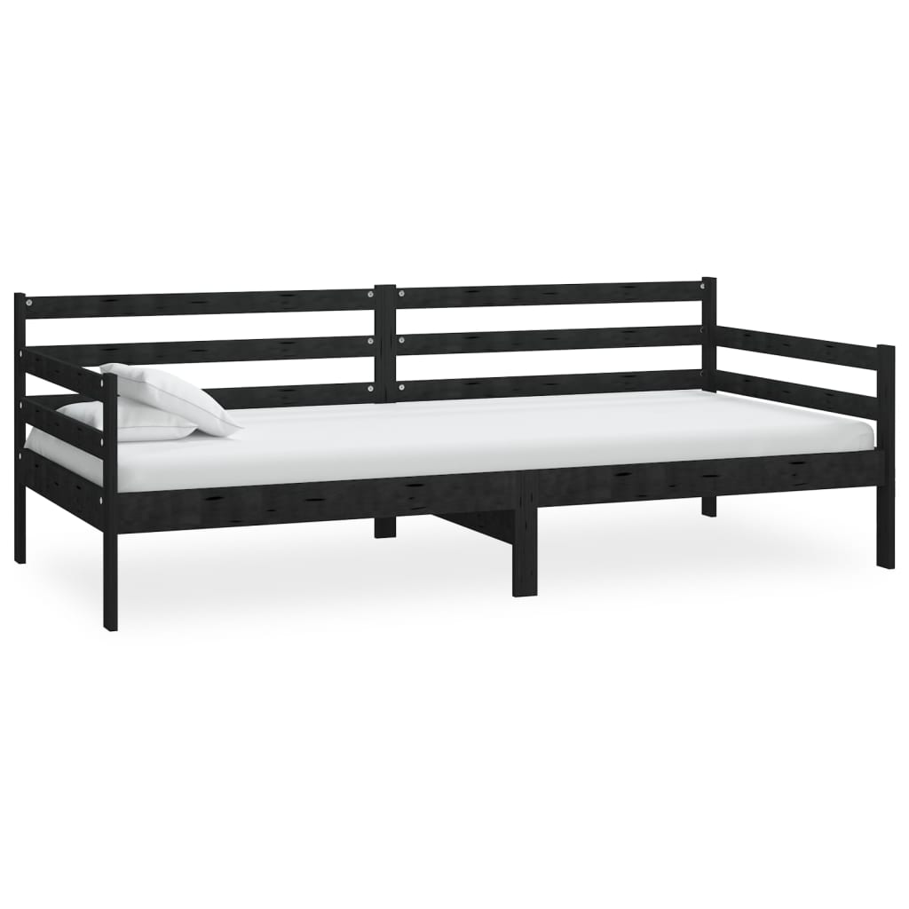 Päivävuode musta täysi mänty 90x200 cm - Sisustajankoti.fi