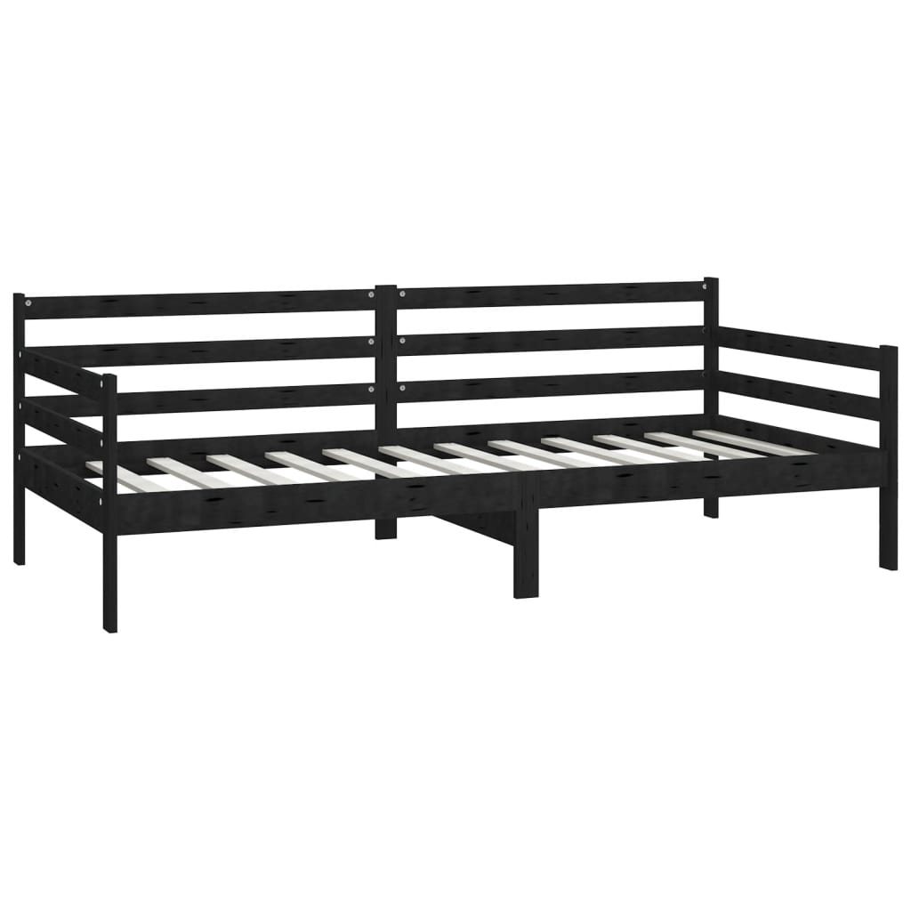Päivävuode musta täysi mänty 90x200 cm - Sisustajankoti.fi