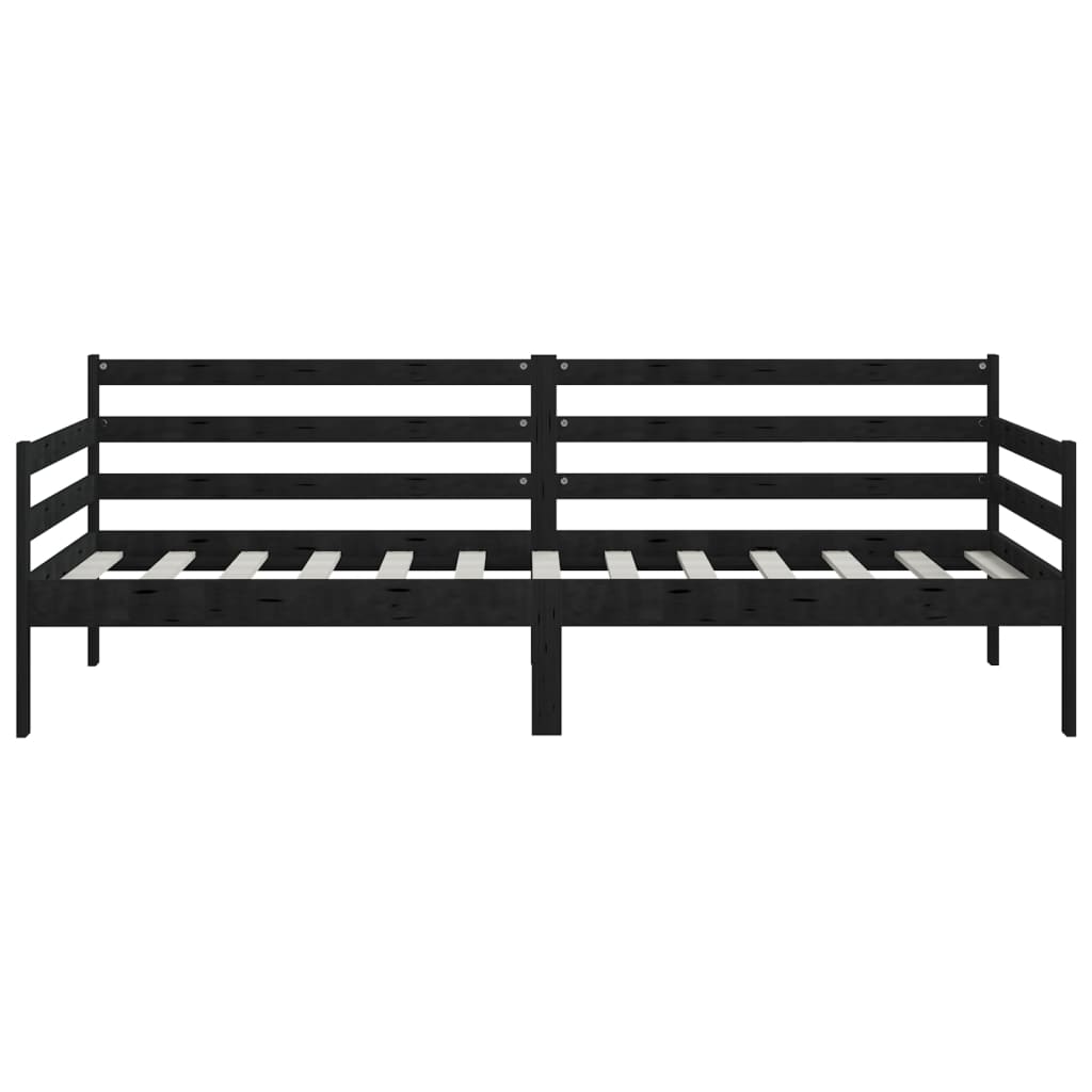 Päivävuode musta täysi mänty 90x200 cm - Sisustajankoti.fi