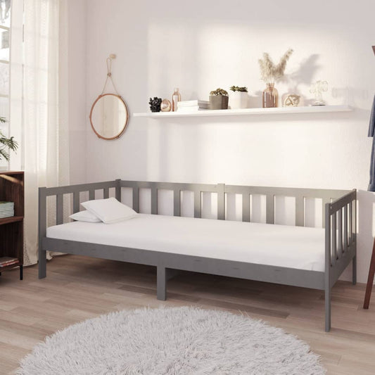 Päivävuode harmaa täysi mänty 90x200 cm - Sisustajankoti.fi