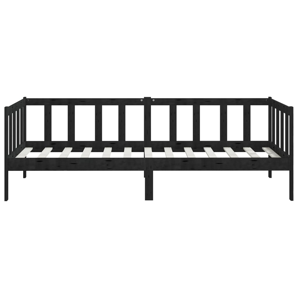 Päivävuode musta täysi mänty 90x200 cm - Sisustajankoti.fi