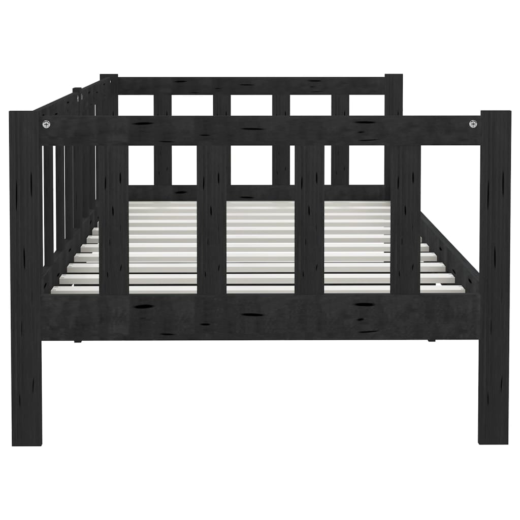 Päivävuode musta täysi mänty 90x200 cm - Sisustajankoti.fi
