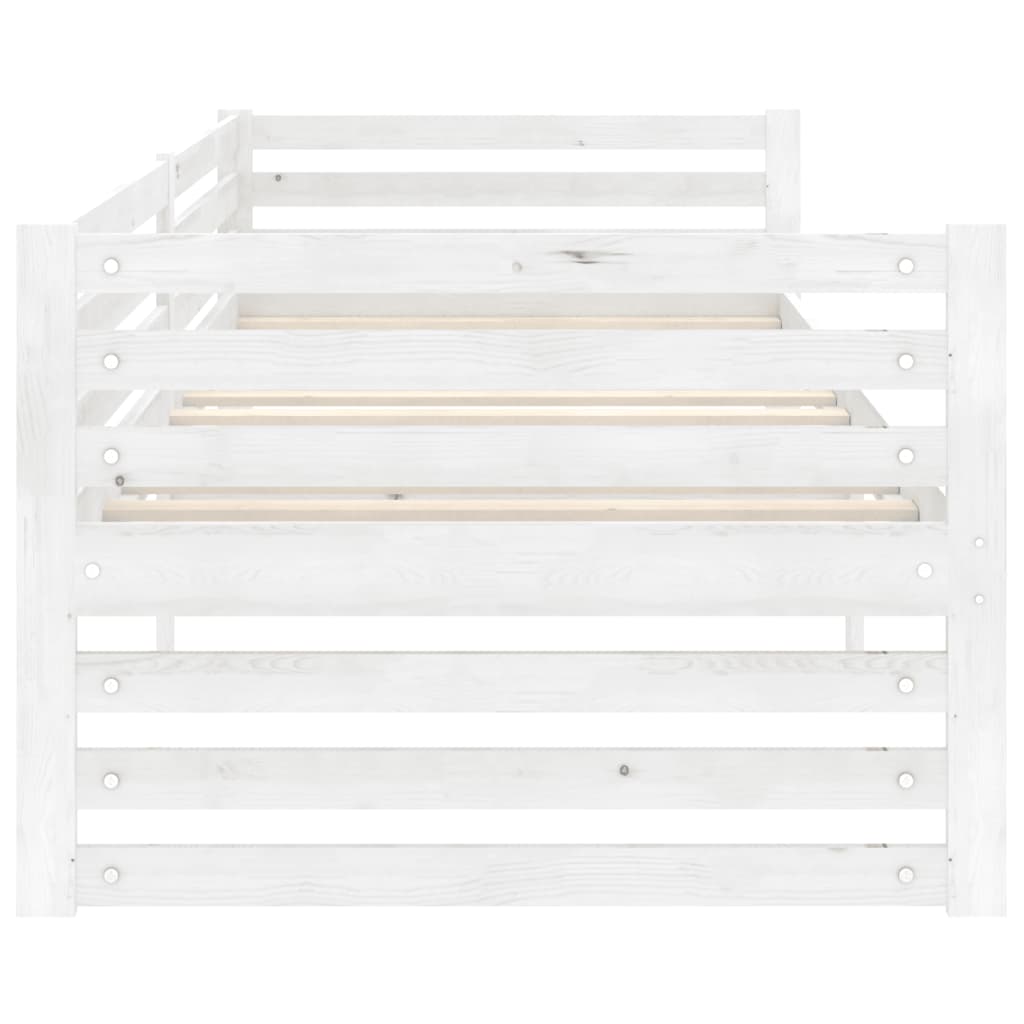 Päivävuode valkoinen täysi mänty 90x200 cm - Sisustajankoti.fi